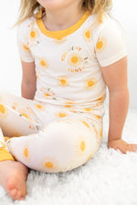 Hugga Babies You Are My Sunshine Short - Sleeve PJ Set - Everetts Place Boutique - 