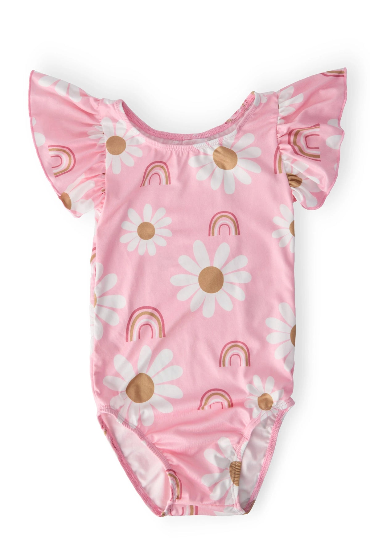 Mila & Rose ® You are My Sunshine S/S Flutter Sleeve Leotard - 