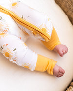 Hugga Babies You Are My Sunshine Zipper Lounger - Everetts Place Boutique - 
