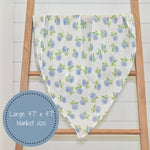 LollyBanks You Had Me At Hydrangea Swaddle BlanketEveretts Place