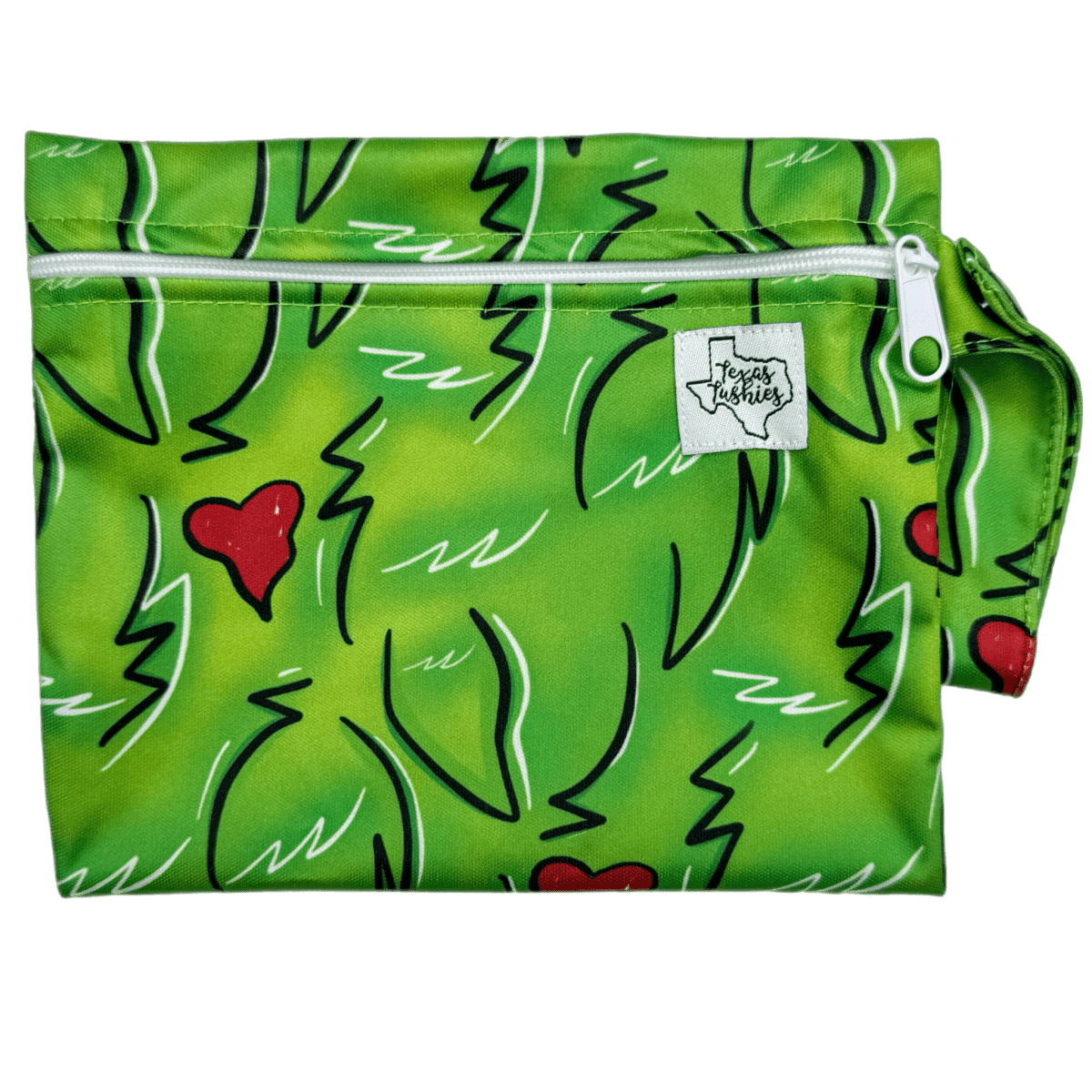 Texas Tushies You're A Mean One Mini Wet Bag with Compact Design for On - the - Go Parents - 