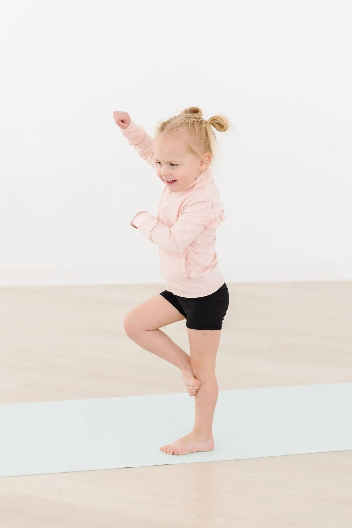 Mila & Rose ® Zen Pink Full - Zip Ruffle Active Jacket - 