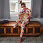 Bestaroo Zest Friends Citrus Print Soft Bamboo Pajamas for Kids - 