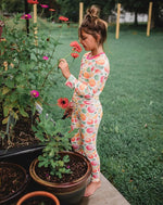 Bestaroo Zest Friends Citrus Print Soft Bamboo Pajamas for Kids - 