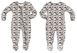 Sweet Bamboo Deep Sea Creatures Whale Zipper Footie with Two Way Zip for Babies - Apparel & Accessories > Clothing > Baby & Toddler Clothing > Baby & Toddler Sleepwear Footies