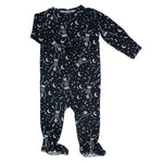 Sweet Bamboo Zipper Footie Bag O' Bones - 