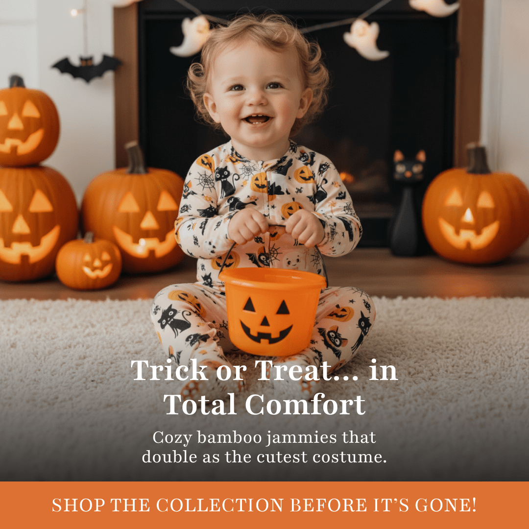 Sweet Bamboo Zipper Footie Bats and Cats - 