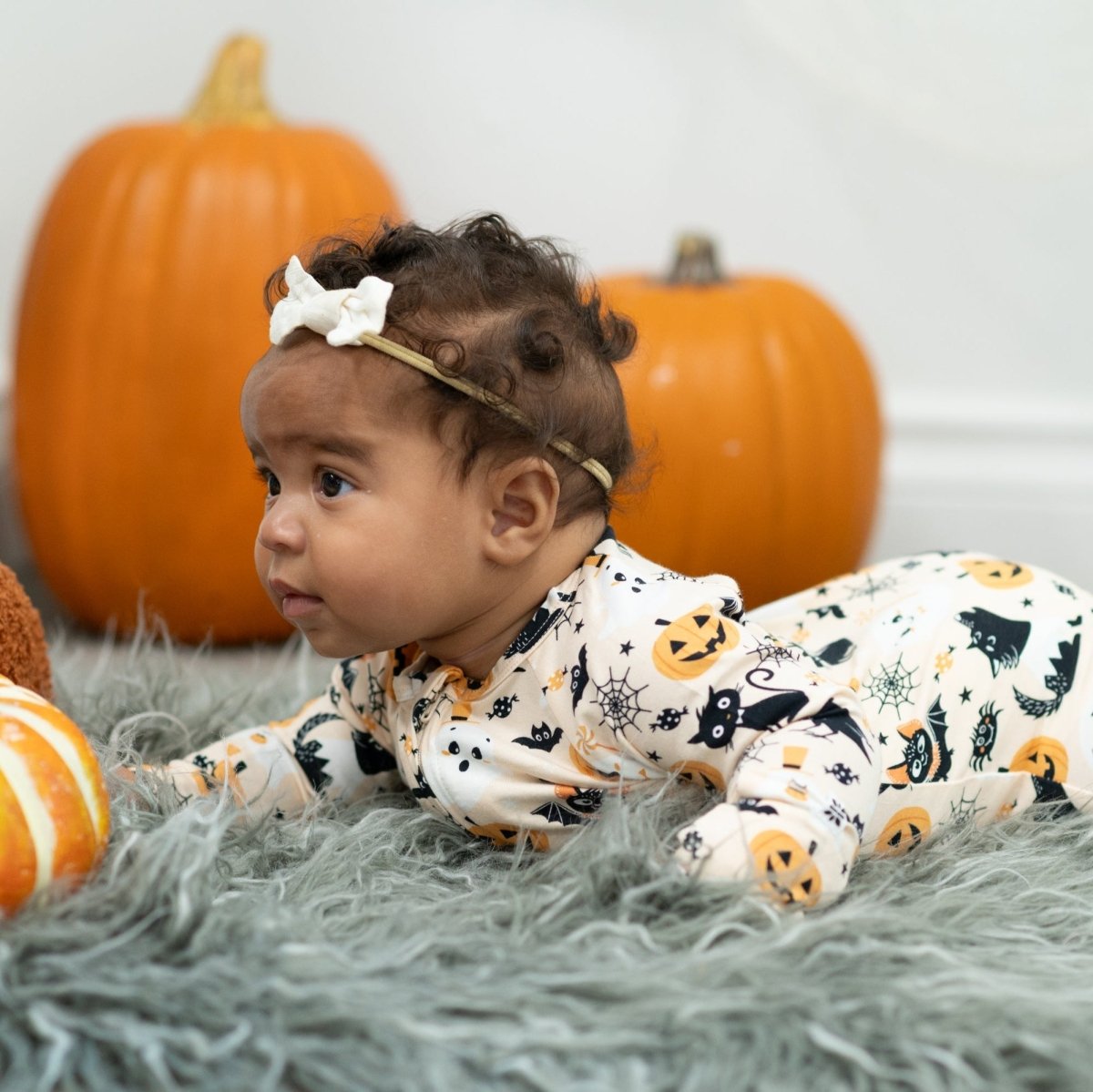 Sweet Bamboo Zipper Footie Bats and Cats - 