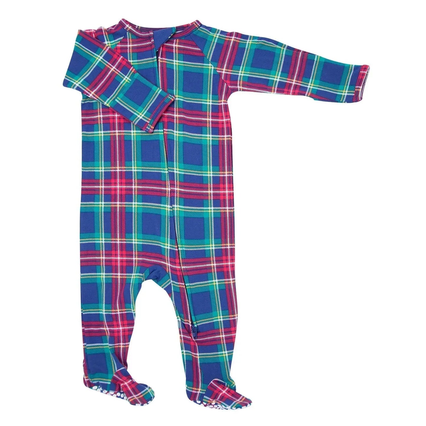 Zipper Footie with 2 Way Zipper and Silicone Grips for Easy Changing Sweet Bamboo