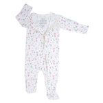 Sweet Bamboo Cozy Zipper Footie with Two Way Zipper and Silicone Grips for Infants - Apparel & Accessories > Clothing > Baby & Toddler Clothing > Baby One-Pieces Footies