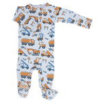 Sweet Bamboo Silky Soft Zipper Footie with 2 Way Zipper for Comfortable Babies - Apparel & Accessories > Clothing > Baby & Toddler Clothing > Baby One-Pieces Footies