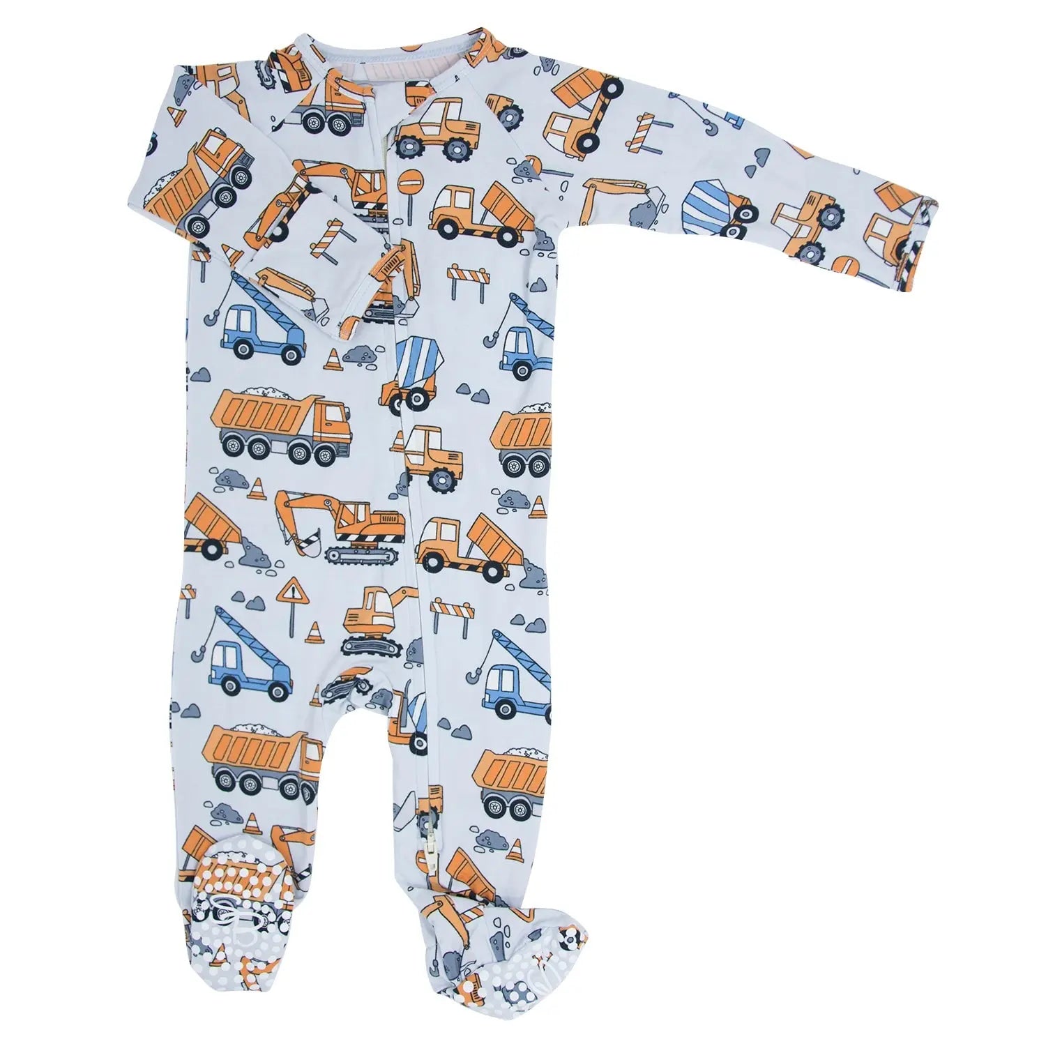 Sweet Bamboo Silky Soft Zipper Footie with 2 Way Zipper for Comfortable Babies - Apparel & Accessories > Clothing > Baby & Toddler Clothing > Baby One-Pieces Footies
