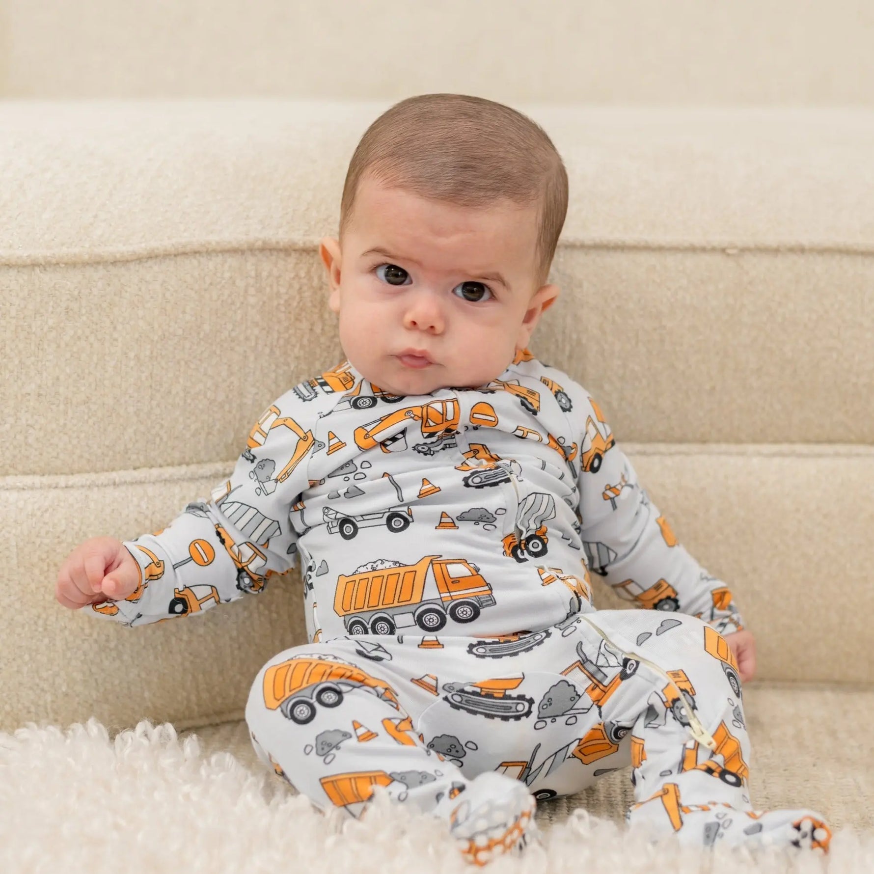 Sweet Bamboo Silky Soft Zipper Footie with 2 Way Zipper for Comfortable Babies - Apparel & Accessories > Clothing > Baby & Toddler Clothing > Baby One-Pieces Footies
