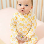 Sweet Bamboo Comfortable Baby Zipper Footie with Two Way Zip for Easy Diaper Changes - Footies