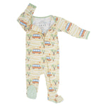 Sweet Bamboo Comfortable Zipper Footie with 2 Way Zip and Silicone Grips for Babies - Footies