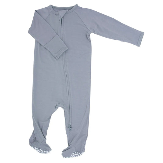 Zipper Footie With 2 Way Zipper Silicone Grips And Fold Over Handcuffs Sweet Bamboo