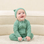 Sweet Bamboo Cozy Baby Zipper Footie with Two Way Zipper and Silicone Grips for Easy Changes - Apparel & Accessories > Clothing > Baby & Toddler Clothing > Baby & Toddler Sleepwear Footies