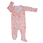 Sweet Bamboo Dalmatian Poodle Puppy Zipper Footie with Silicone Grips for Babies - Apparel & Accessories > Clothing > Baby & Toddler Clothing > Baby & Toddler Sleepwear Footies