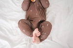 Harp Angel Boutique Eco-Friendly Bamboo Baby Zipper Romper with Fold Over Features for Infants - Apparel & Accessories > Clothing > Baby & Toddler Clothing > Baby & Toddler Outfits Zipper