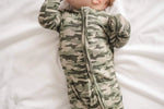 Harp Angel Boutique Soft Bamboo Viscose Zipper Romper with Camo Print for Baby Boys - Apparel & Accessories > Clothing > Baby & Toddler Clothing > Baby & Toddler Outfits Zipper