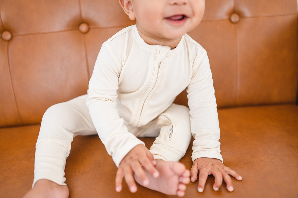 Baby Zipper Romper Footie Pajamas by Harp Angel Boutique