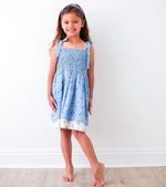 Zola Blue Floral Dress - Blue, Dress, Day Dress, One-piece garment, Textile | Everetts Place