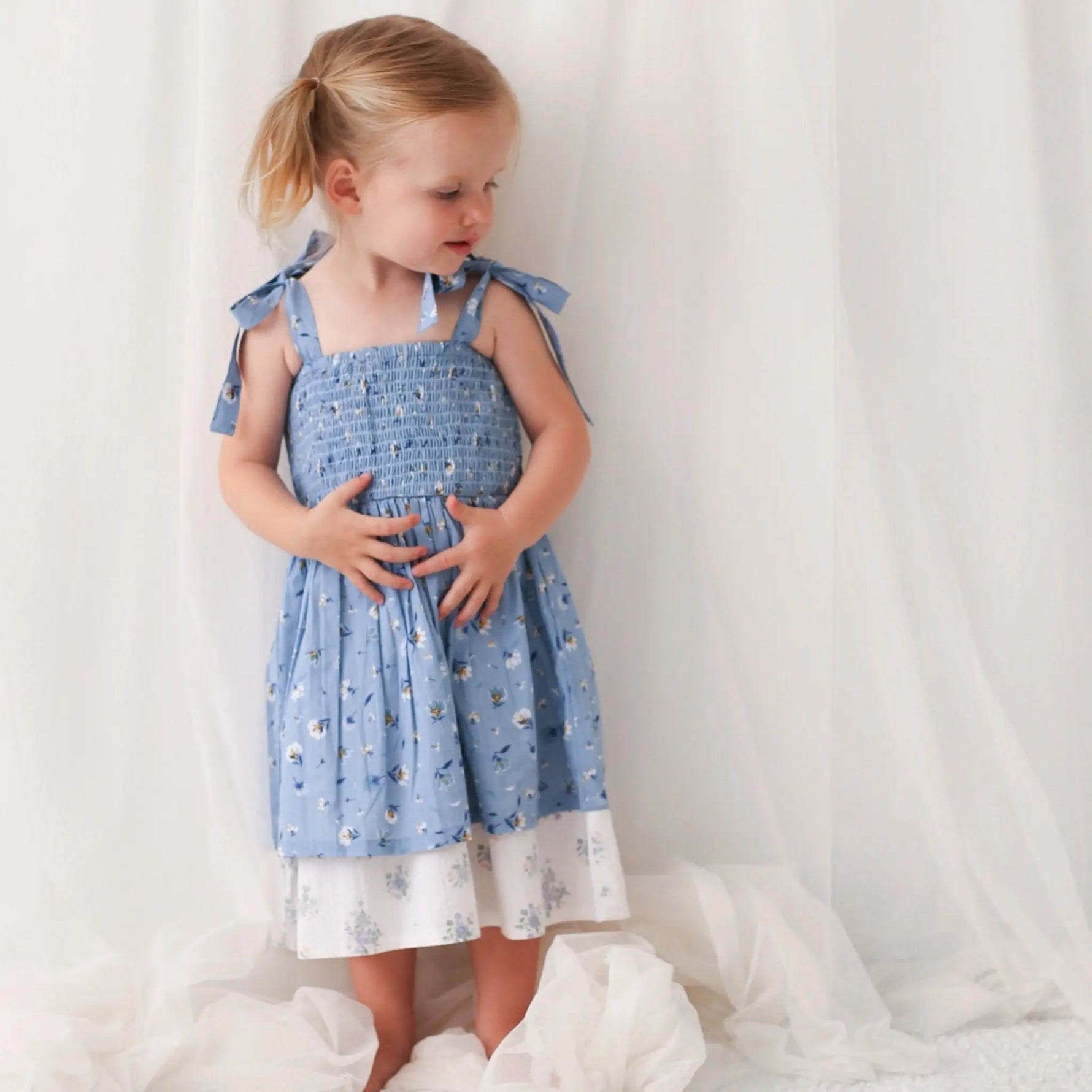 Bestaroo Zola Blue Floral Dress - 