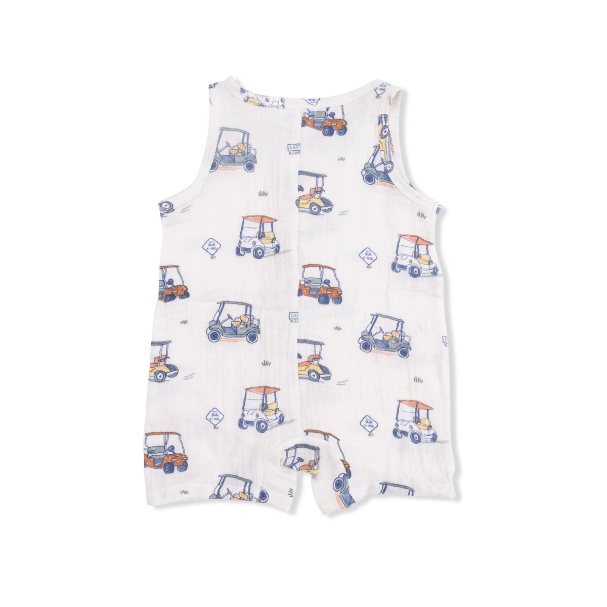 Angel Dear Zooming Golf Carts - Sleeveless Shortie Romper - 