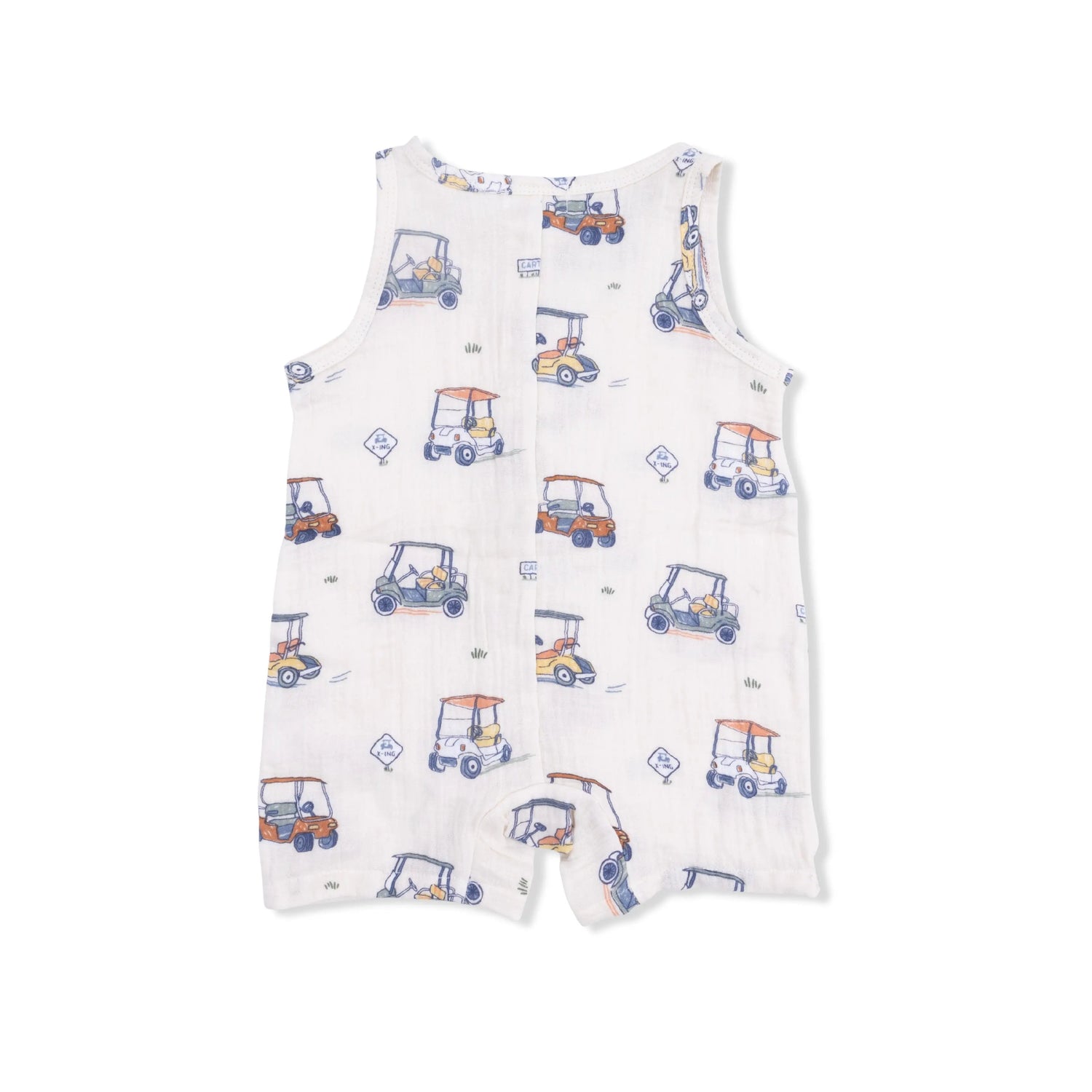 Angel Dear Zooming Golf Carts - Sleeveless Shortie Romper - 