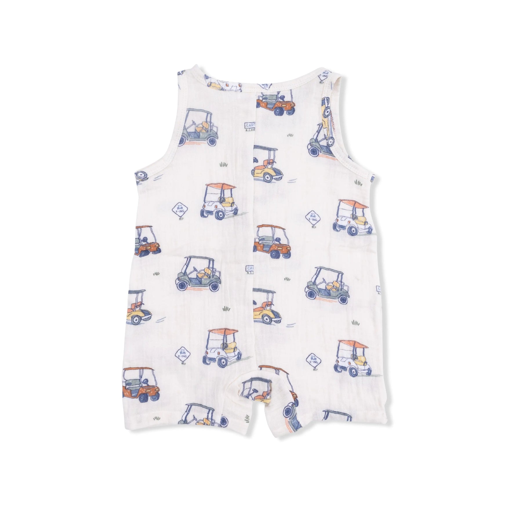 Angel Dear Zooming Golf Carts - Sleeveless Shortie Romper - 