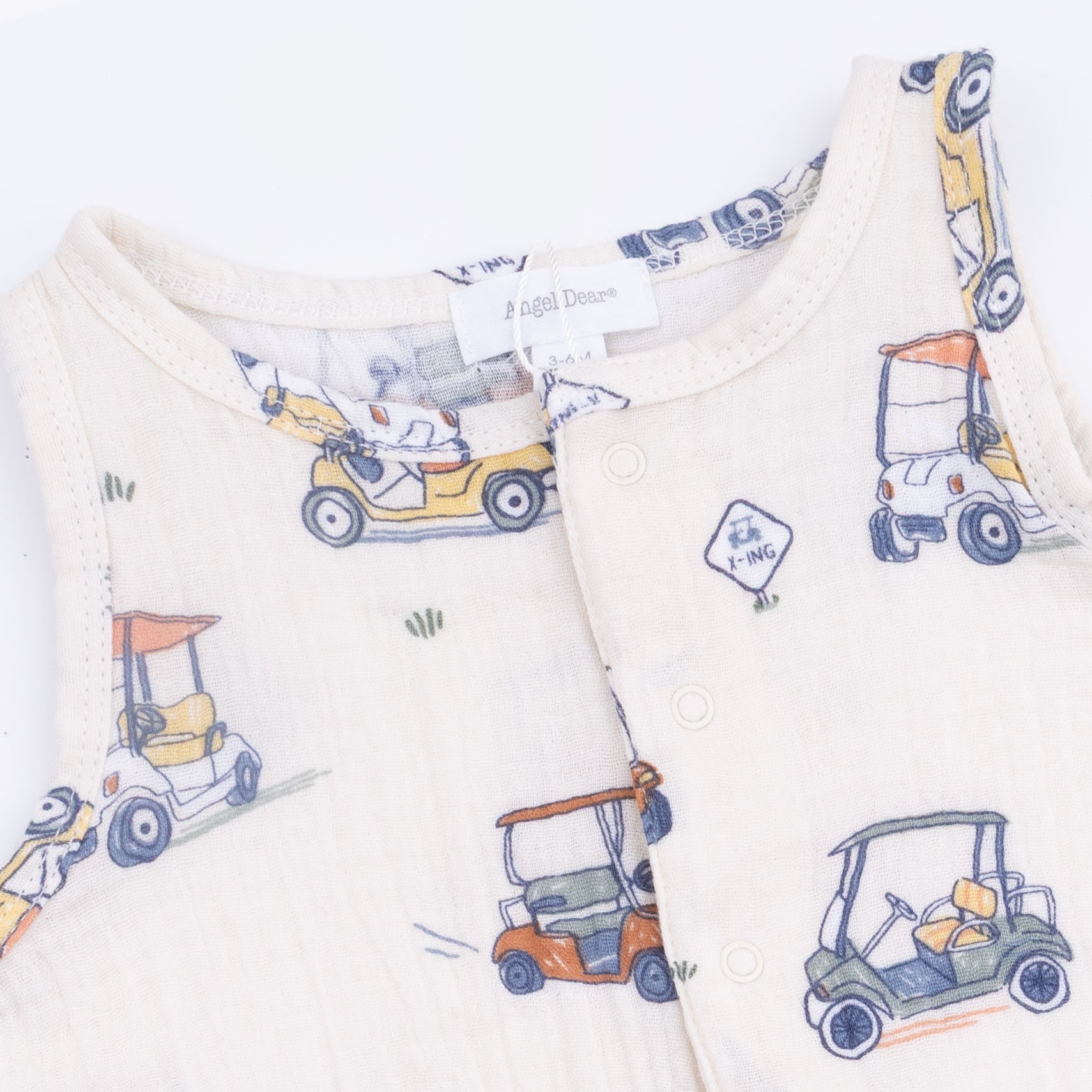 Angel Dear Zooming Golf Carts - Sleeveless Shortie RomperEveretts Place