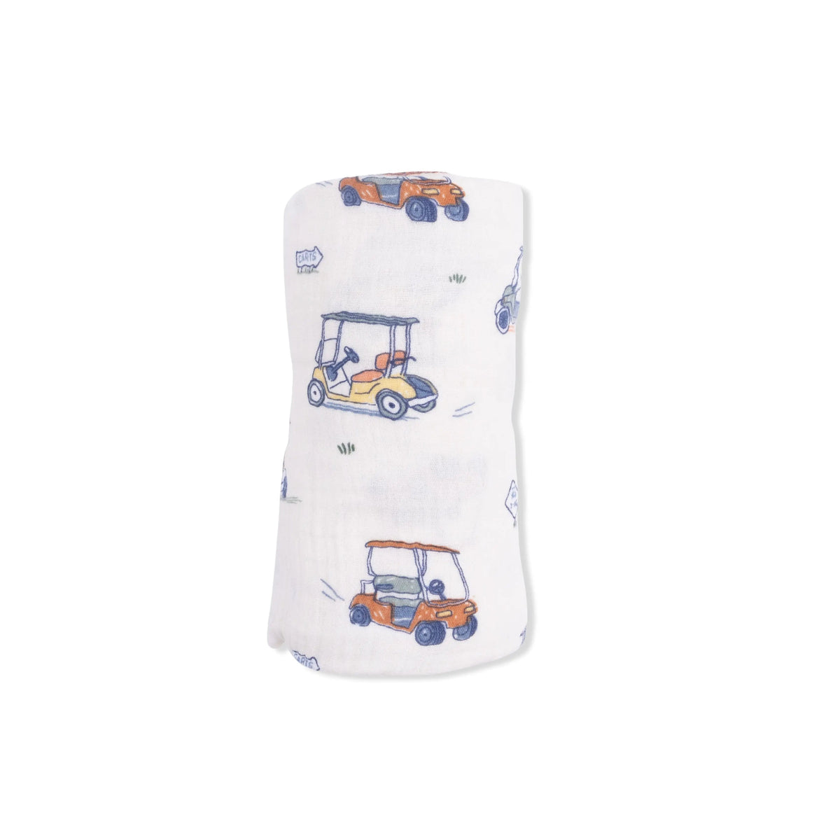 Angel Dear Zooming Golf Carts - Swaddle Blanket - 