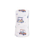 Angel Dear Zooming Golf Carts - Swaddle Blanket - 