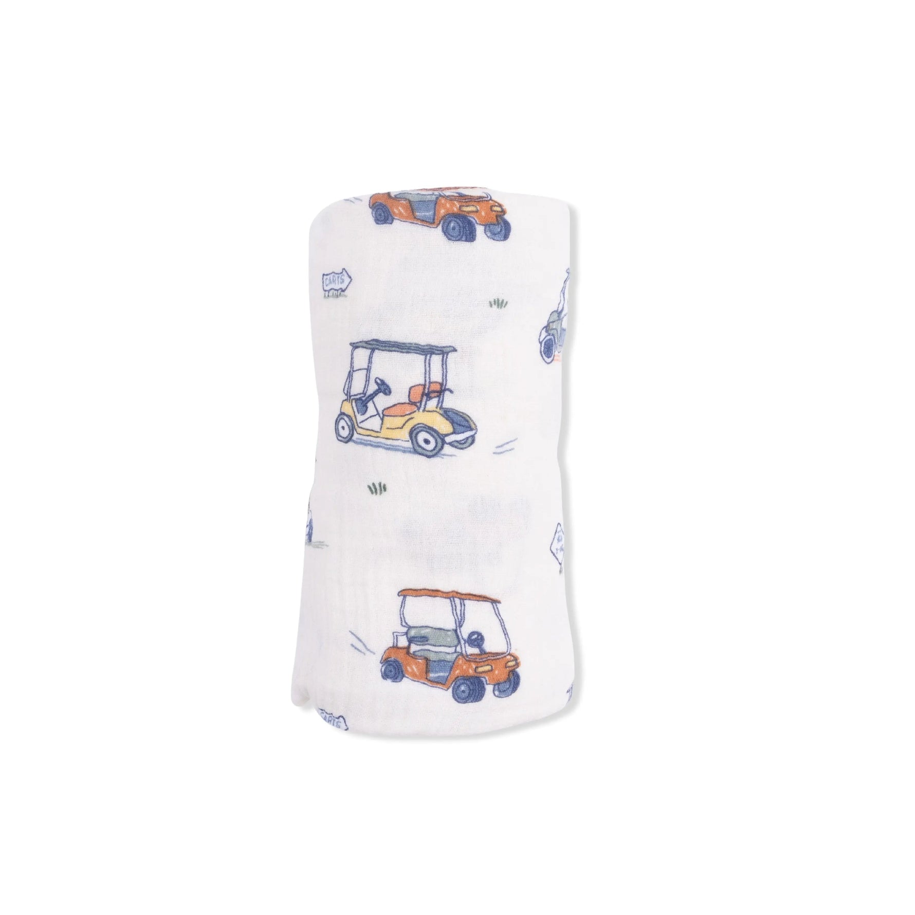 Angel Dear Zooming Golf Carts - Swaddle Blanket - 