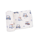 Zooming Golf Carts - Swaddle Blanket - Linens | Everetts Place